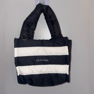 Sephora mini puffer tote bag